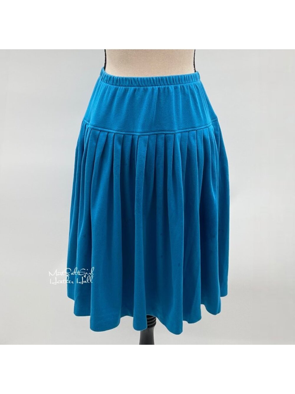 Aileen Vintage 1980's USA Made Pleated A-Line Skirt Size Medium